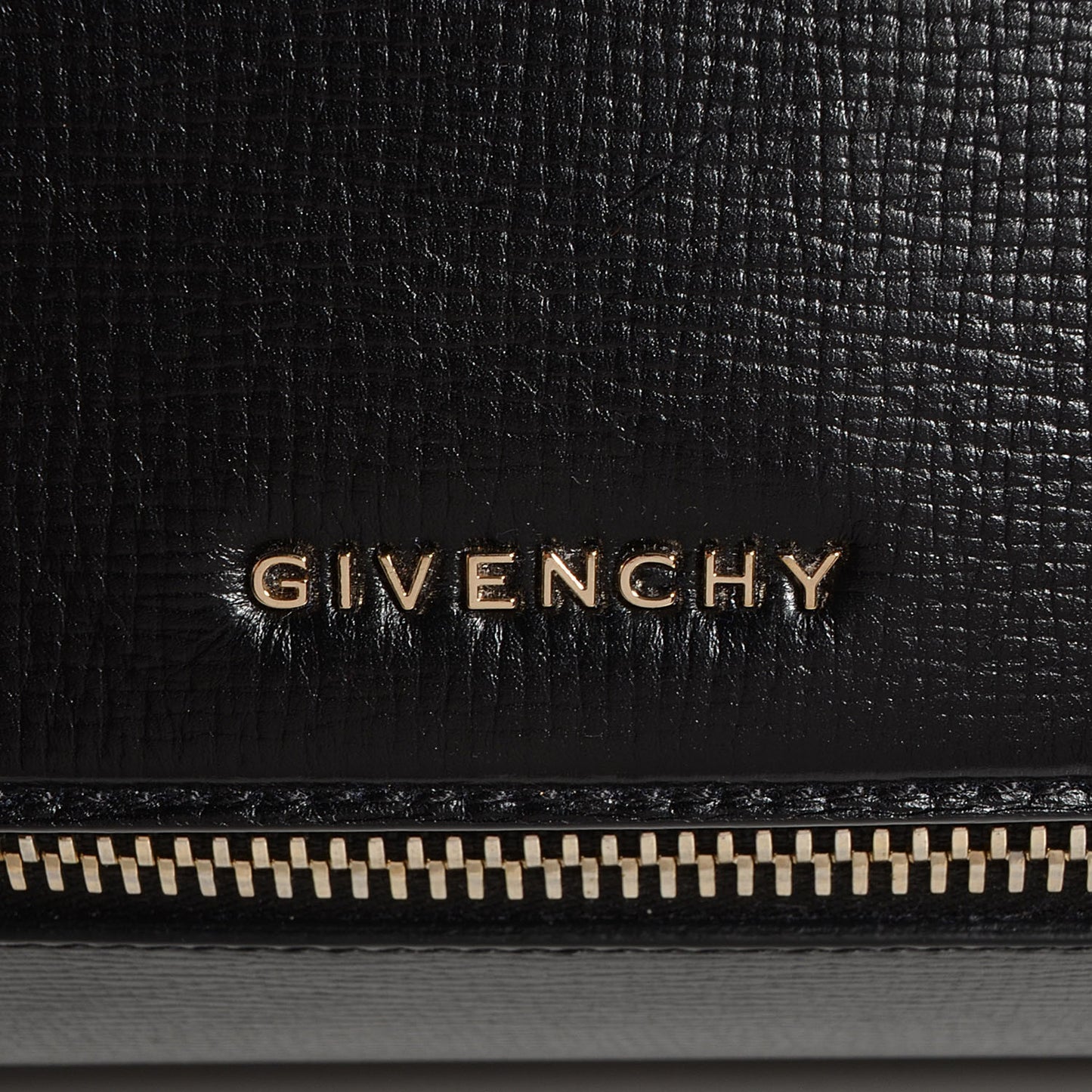 Textured Calfskin Medium Pandora Box Crossbody Bag Black