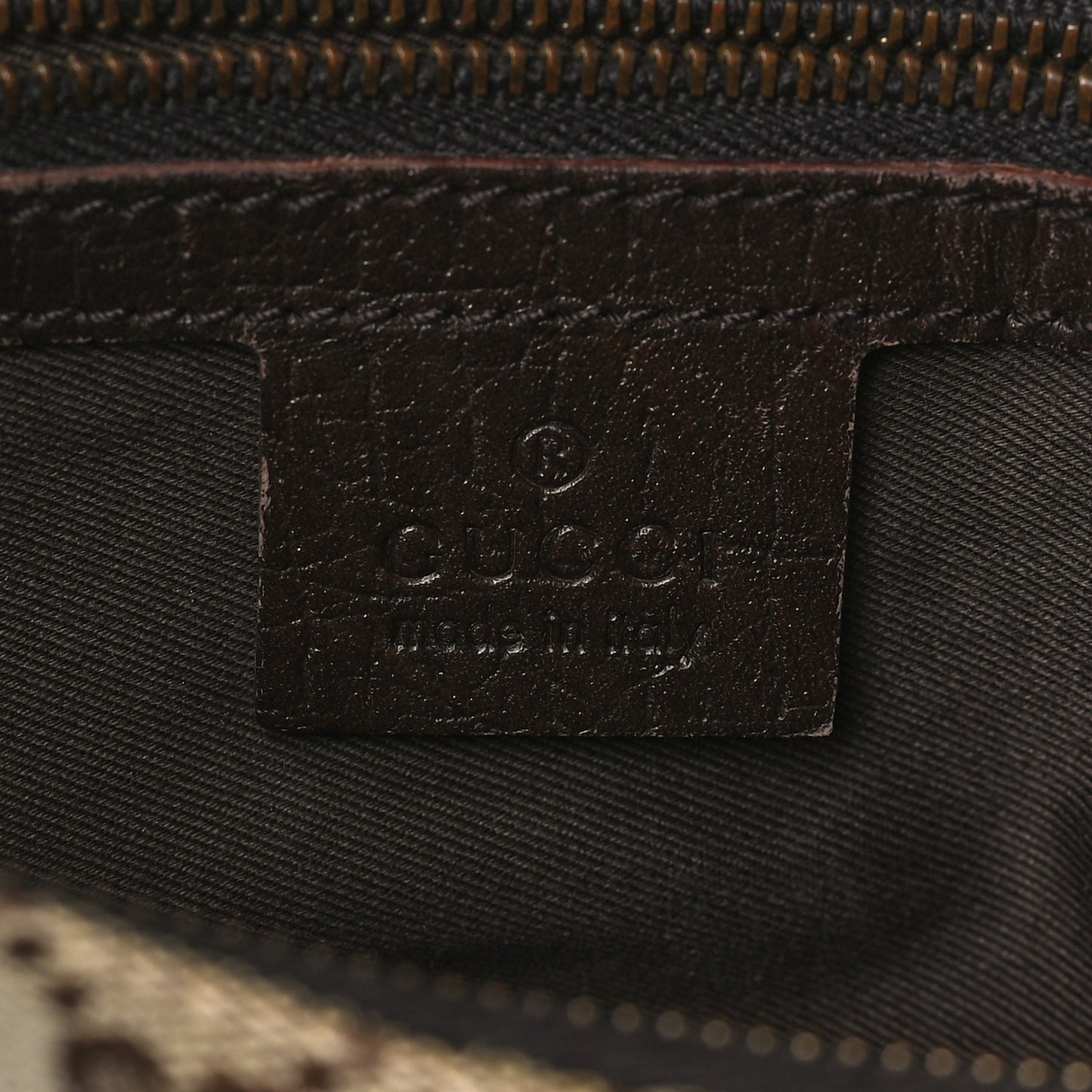 Monogram Medium Horsebit Chain Hobo Dark Brown