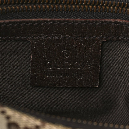 Gucci Monogram Medium Horsebit Chain Hobo Dark Brown 6 of 11