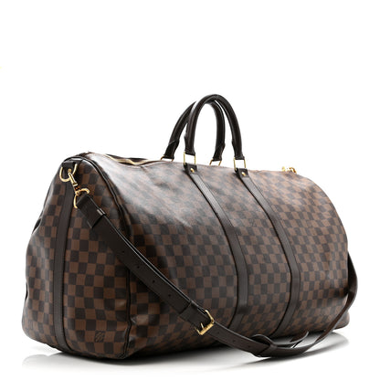 Louis Vuitton Damier Ebene Keepall Bandouliere 55 2 of 16