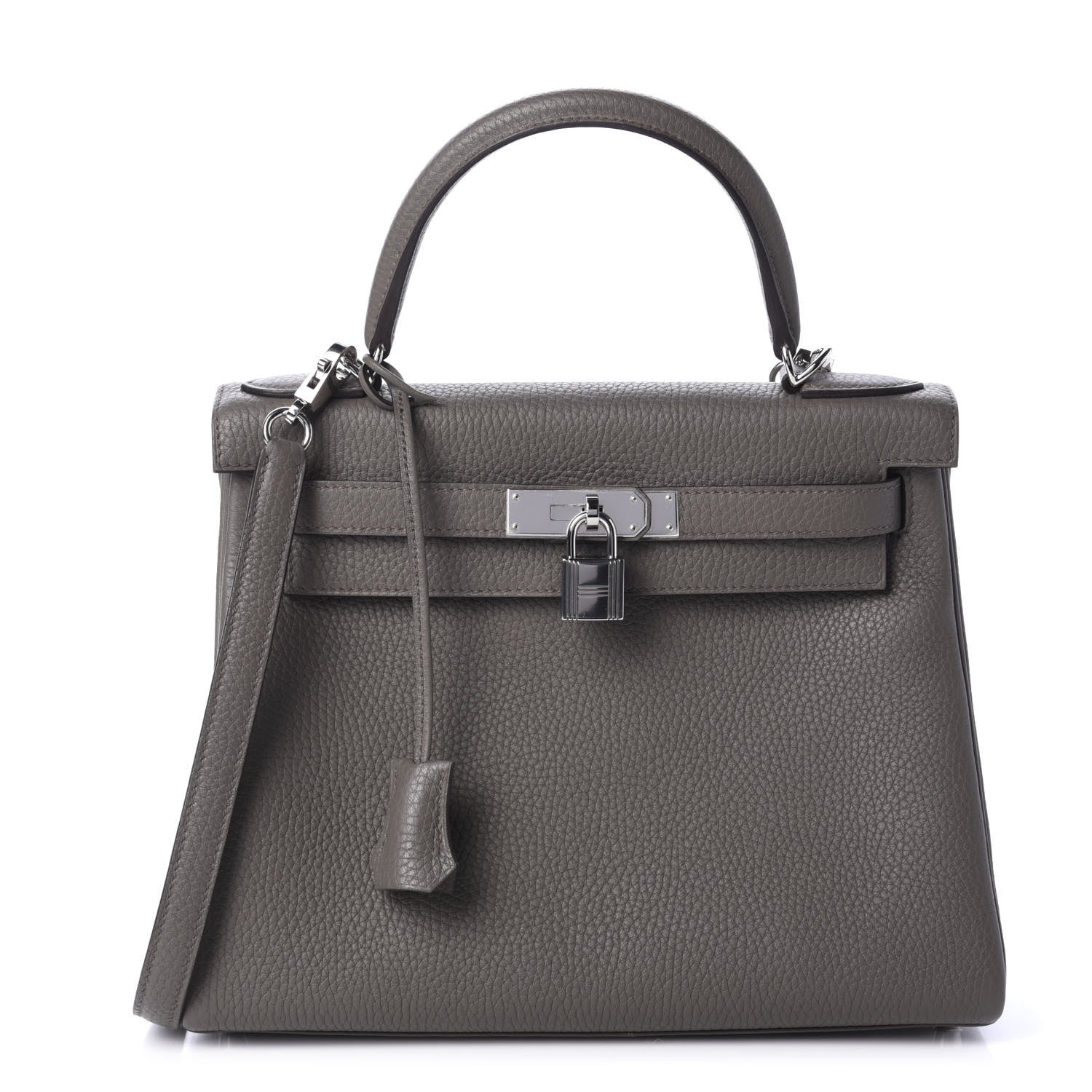 Hermes Taurillon Clemence Kelly Retourne 25 Etain 1 of 12
