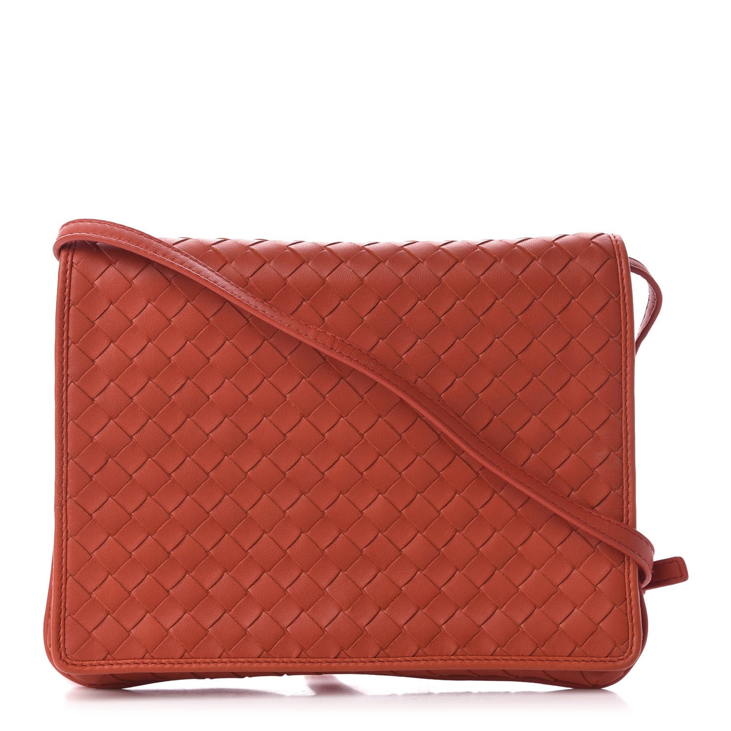 Nappa Intrecciato Flap Crossbody