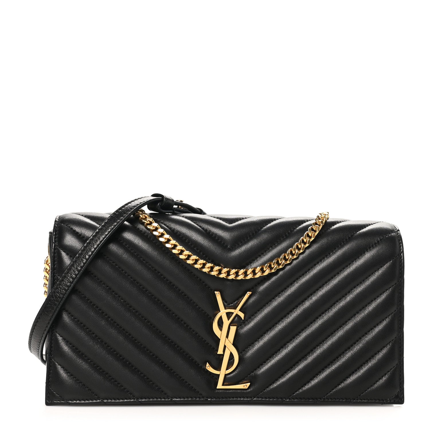 Saint Laurent Lambskin Matelasse Monogram Kate 99 Black 1 of 10