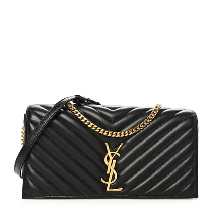 Saint Laurent Lambskin Matelasse Monogram Kate 99 Black 1 of 10