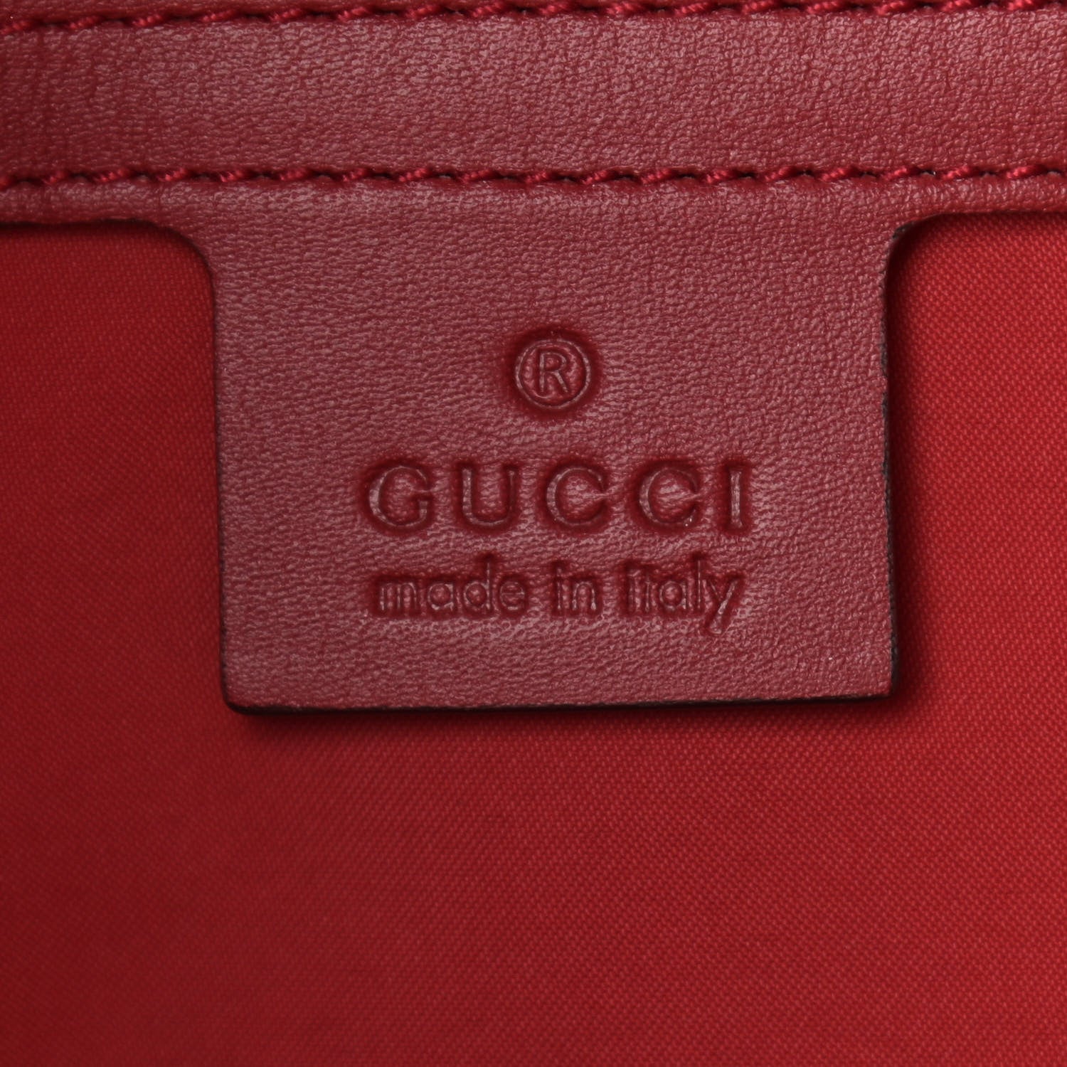 Gucci Cotton GG Wallpaper Neo Vintage Drawstring Backpack Vulcanic Red 6 of 9
