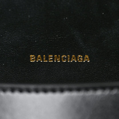 Balenciaga Shiny Box Calfskin Small Hourglass Top Handle Bag Black 6 of 6