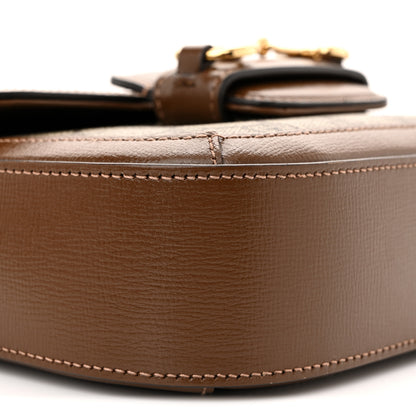 Gucci GG Supreme Monogram Web Mini Horsebit 1955 Shoulder Bag Beige Brown Sugar 9 of 13