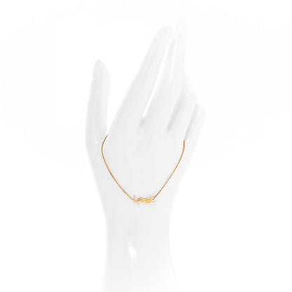 Saint Laurent Brass Monogram Charm Bracelet 2 of 4