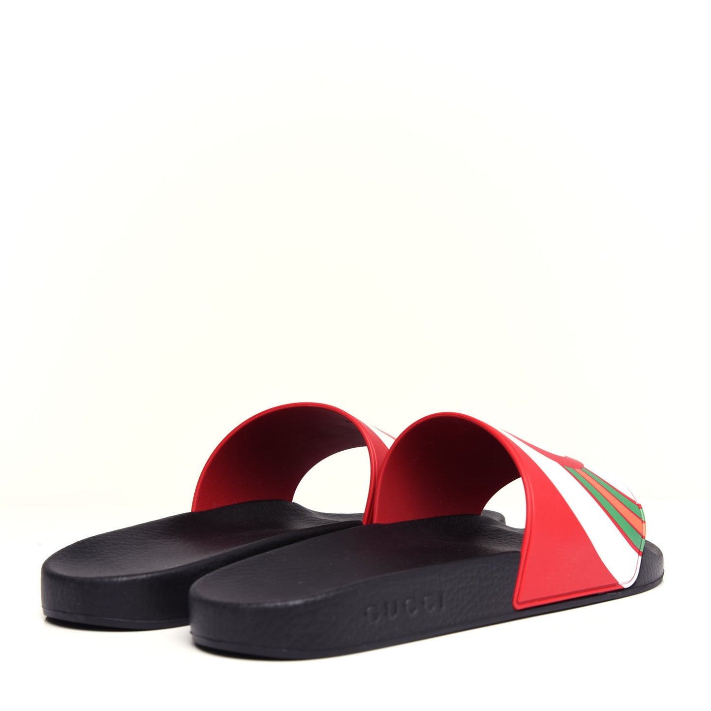 Rubber GG Rainbow Mens Pursuit Pool Slide Sandals 11 Live Red Multicolor