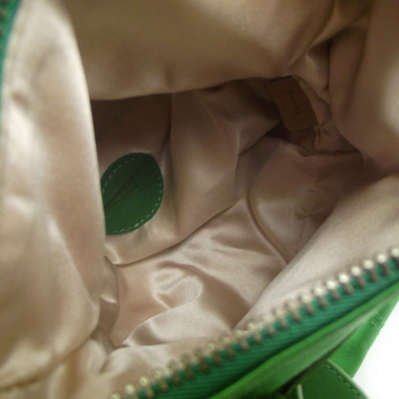 Chloe Satin Leather Chain Bag Green 7 of 10