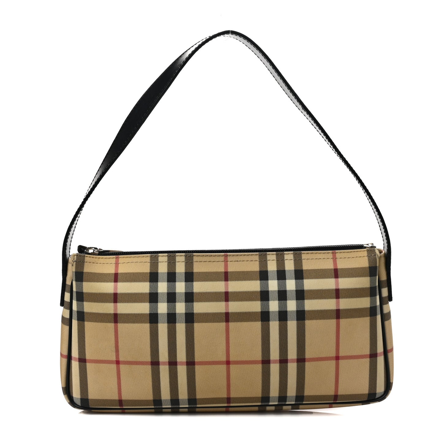 House Check Shoulder Bag Black