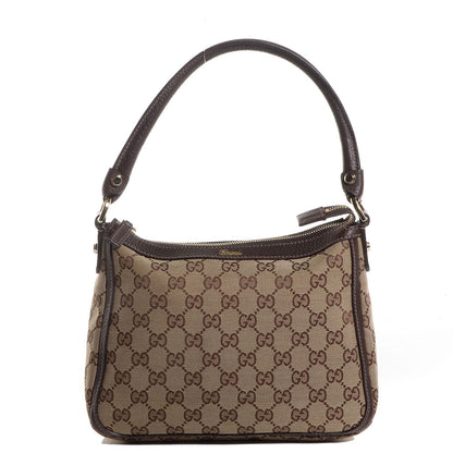 Gucci Monogram Abbey Shoulder Bag Dark Brown 1 of 7