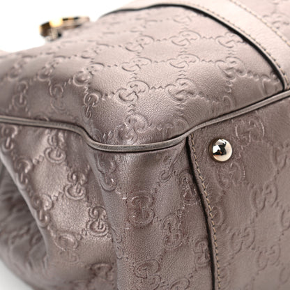 Gucci Metallic Guccissima Large GG Twins Tote Mauve 9 of 20