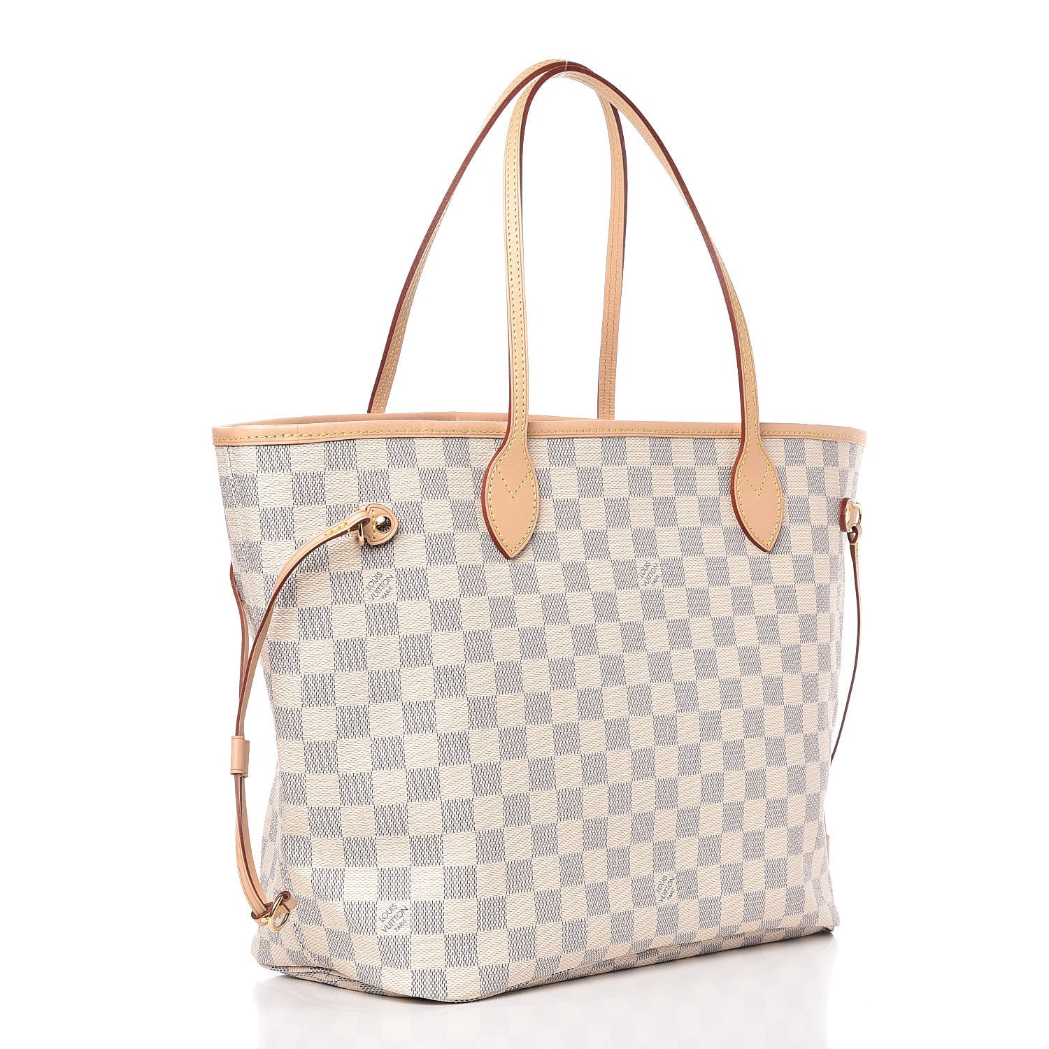 Louis Vuitton Damier Azur Neo Neverfull MM Rose Ballerine 3 of 9