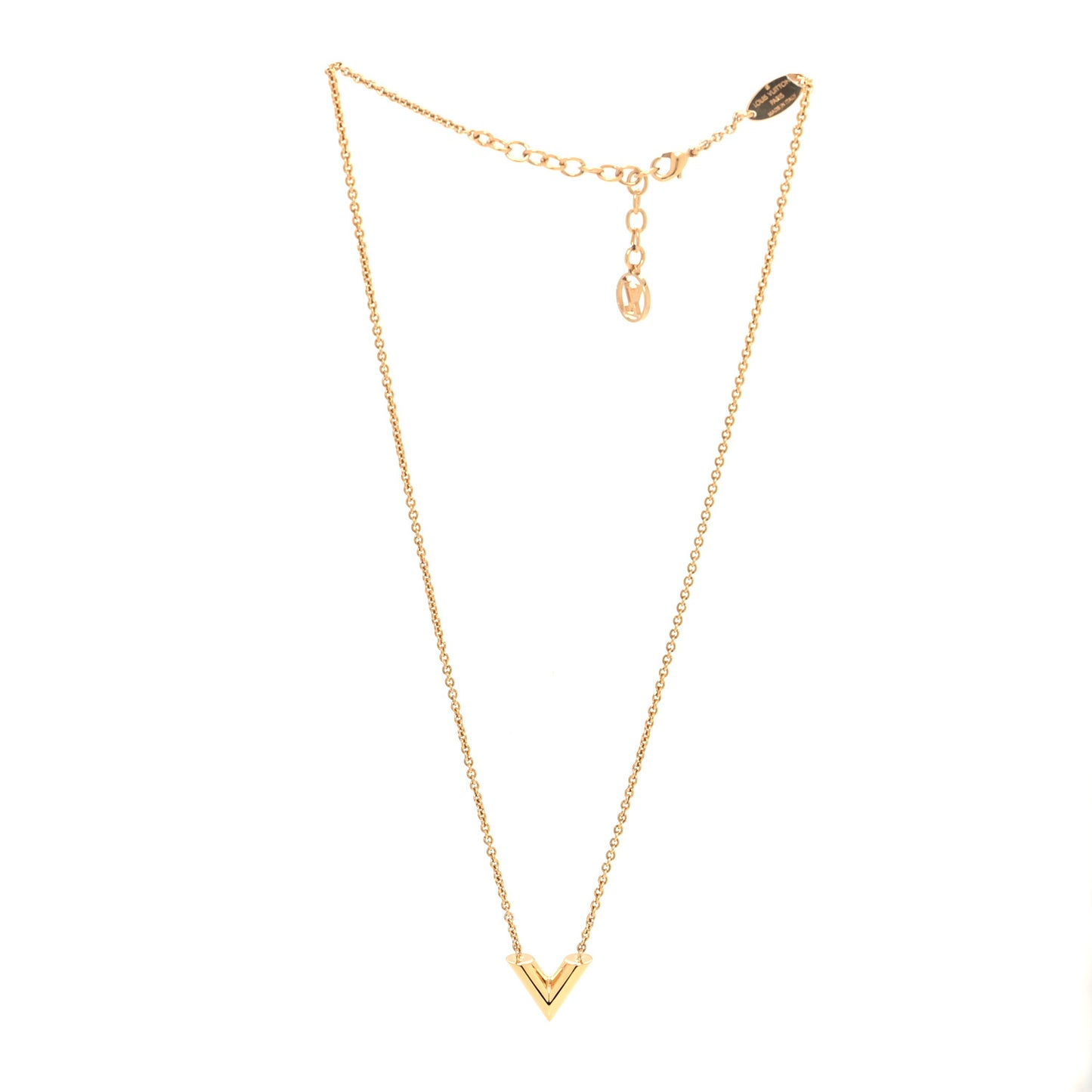 Essential V Necklace Gold