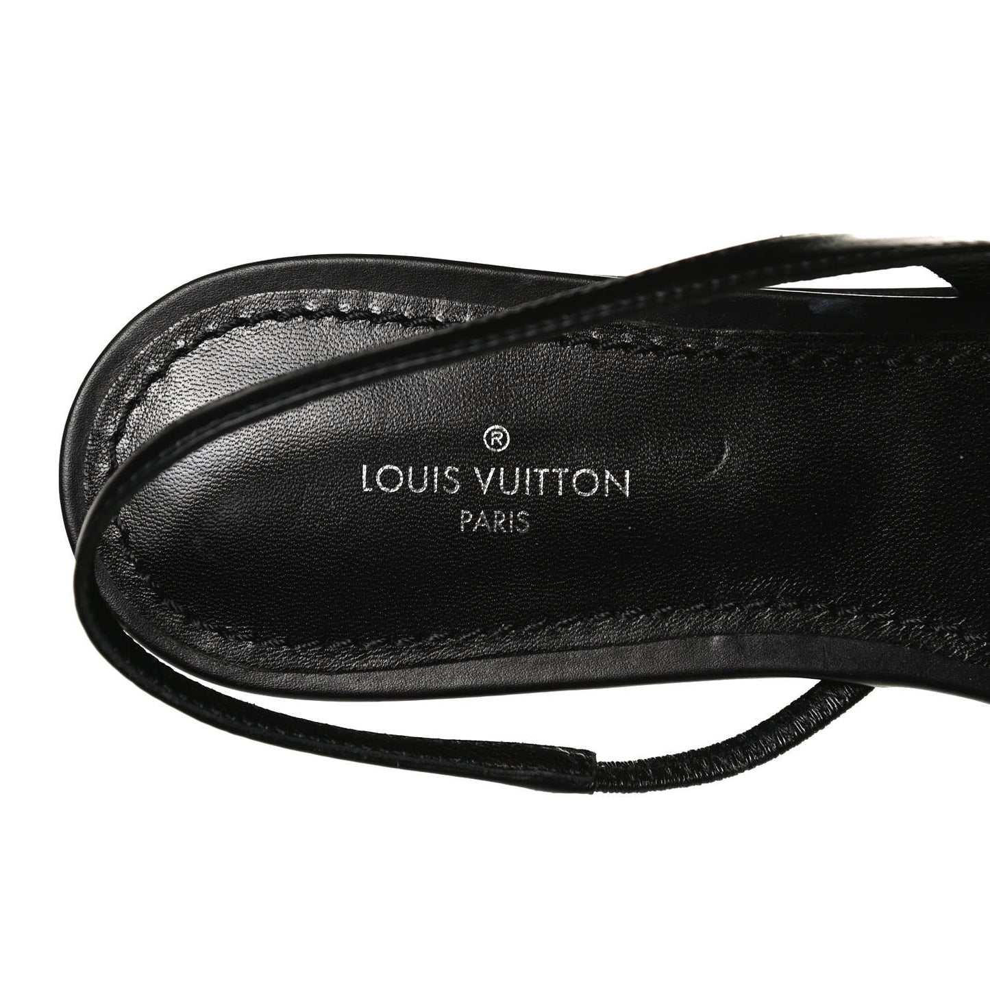 Patent Monogram Cherie Slingback Ballerina Flats 37.5
