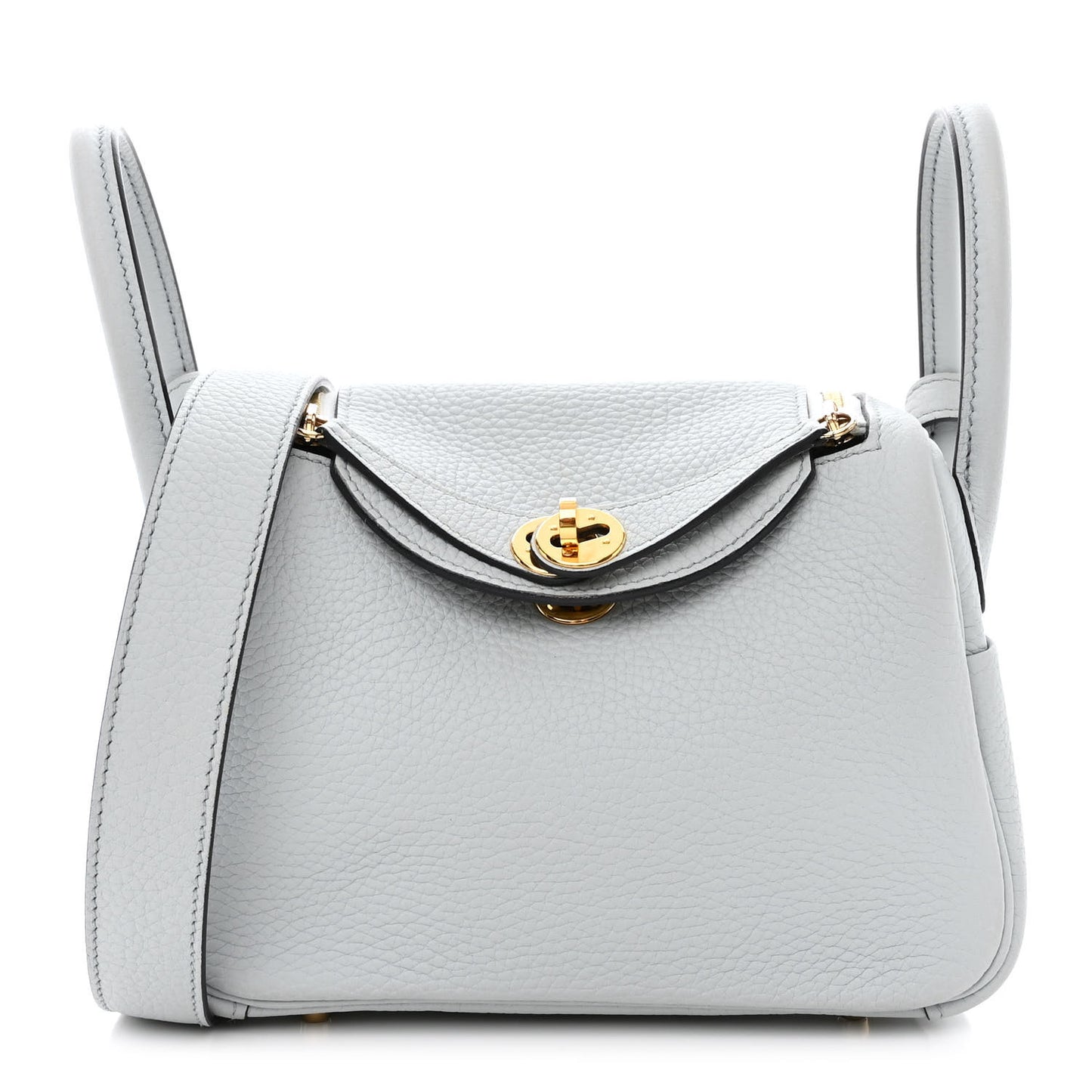 Taurillon Clemence Mini Lindy 20 Bleu Pale