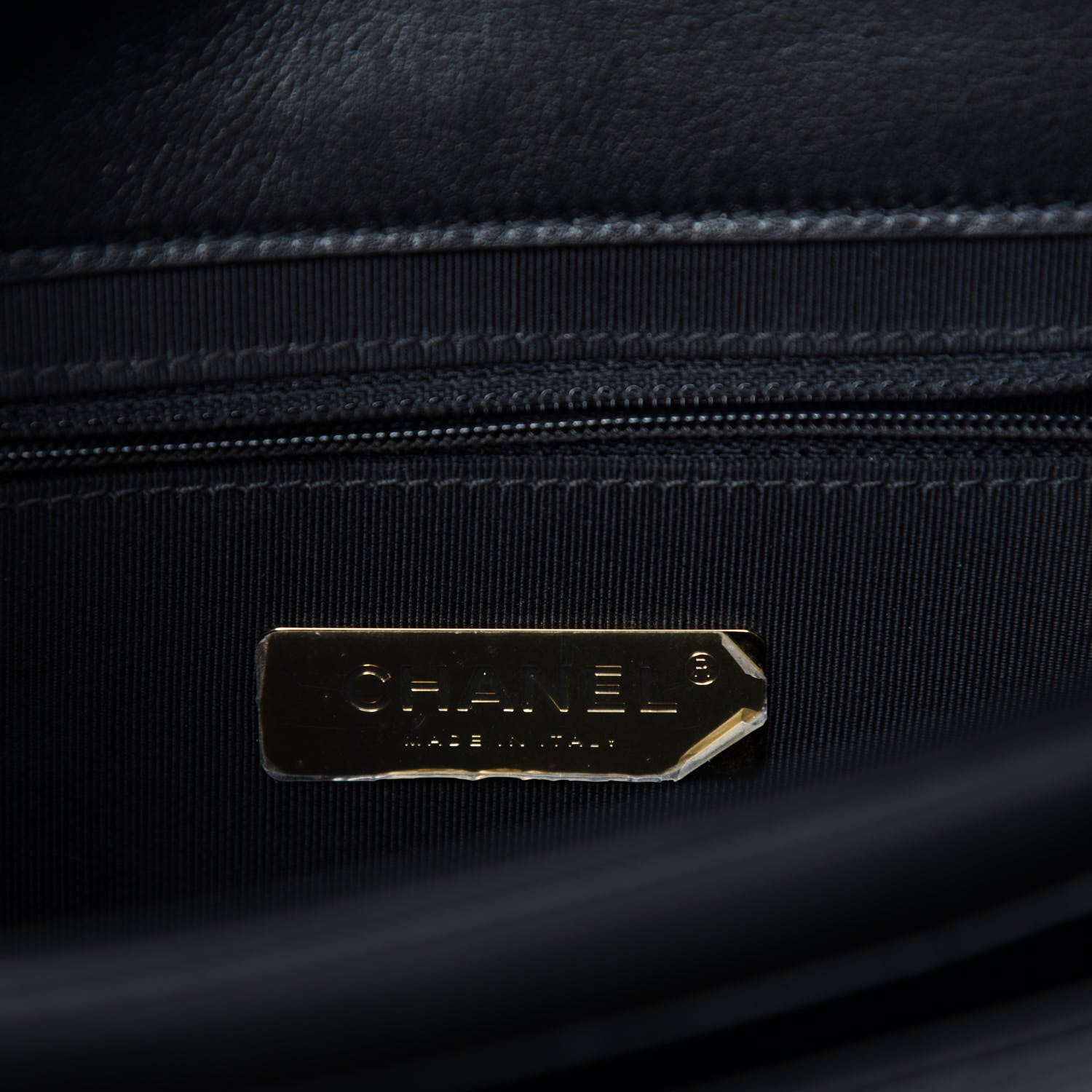 Chanel Calfskin Caviar Quilted Chain Handle Flap Black 9 of 12