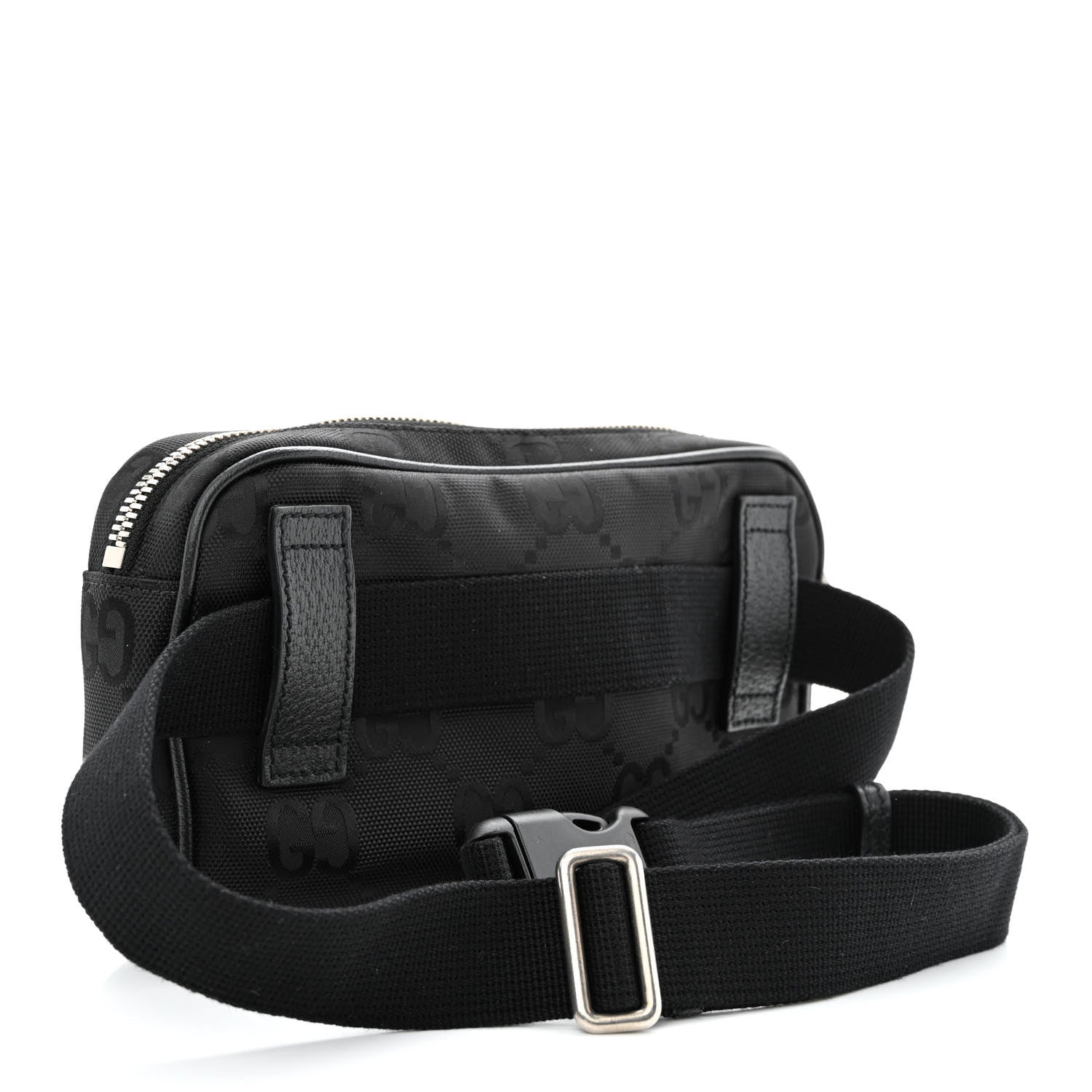 Gucci Econyl Nylon Monogram Off The Grid Belt Bag Black 3 of 12