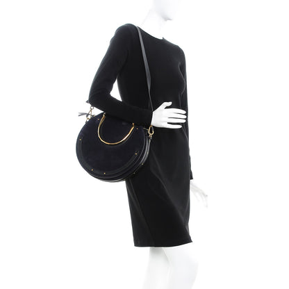 Chloe Calfskin Suede Medium Pixie Bag Full Blue 2 of 8