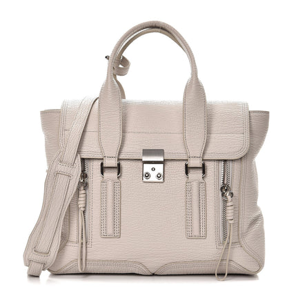 3.1 Phillip Lim 3.1 Textured Calfskin Medium Pashli Satchel Feather 1 of 11