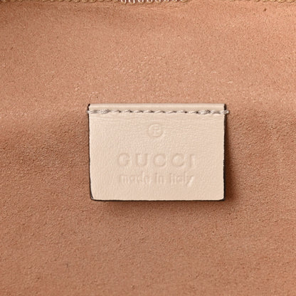 Gucci Calfskin Matelasse Mini GG Marmont Round Backpack White 6 of 13
