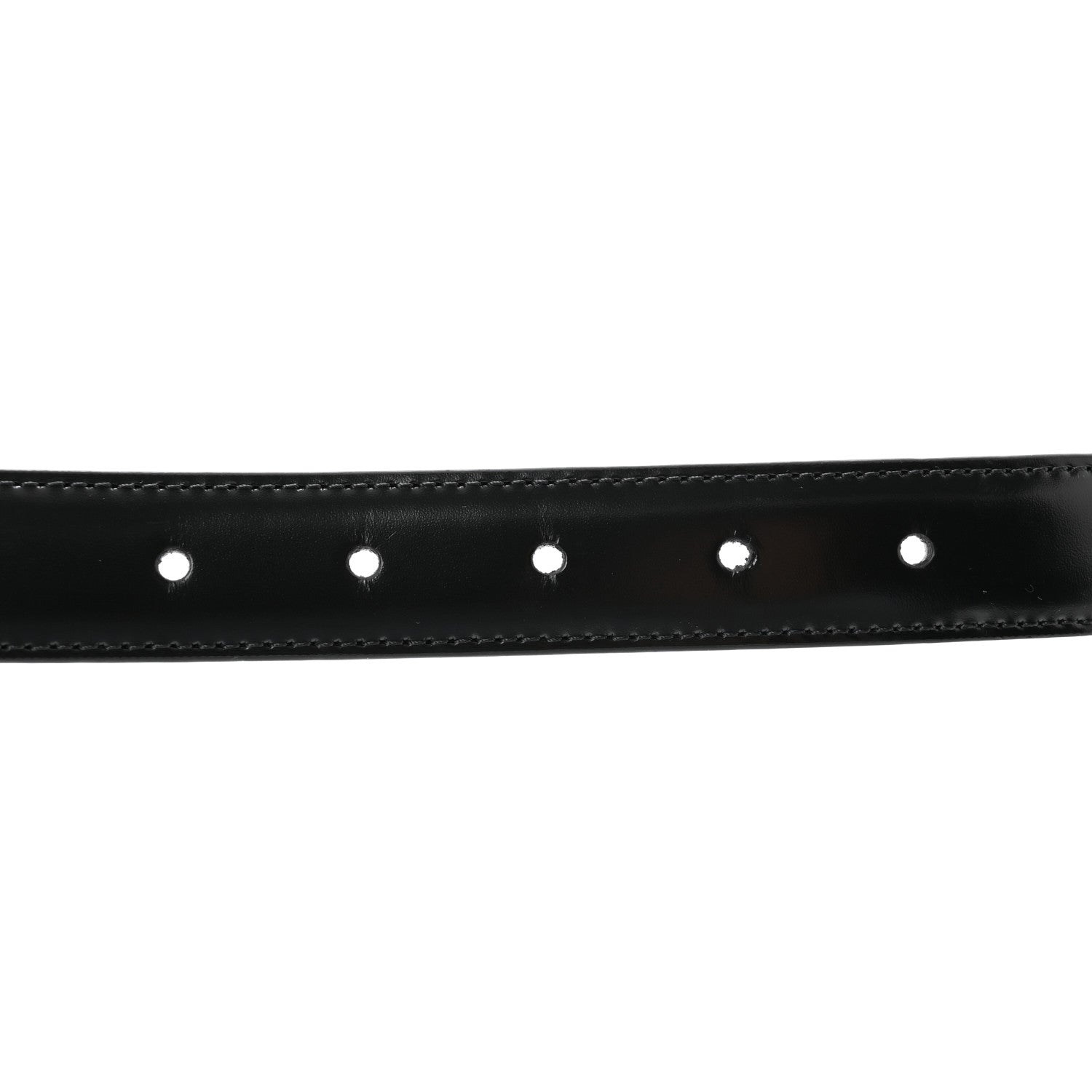 Celine Box Calfskin Medium 25mm Triomphe Belt Black 75 30 Black 3 of 8