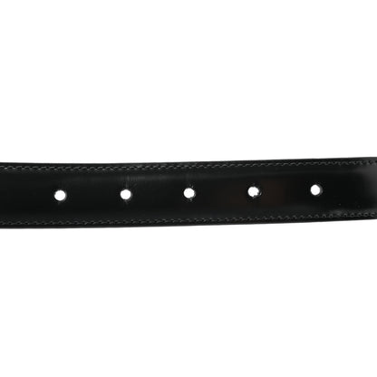 Celine Box Calfskin Medium 25mm Triomphe Belt Black 75 30 Black 3 of 8