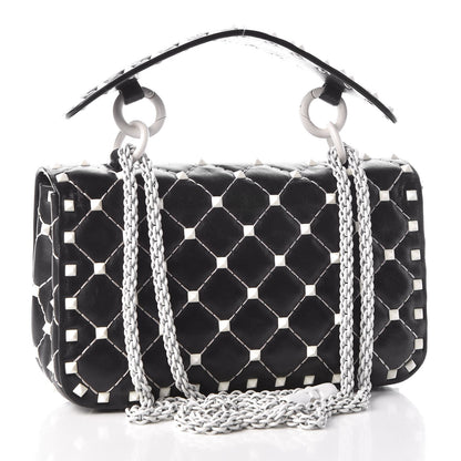 Valentino Garavani Lambskin Small Free Rockstud Spike Shoulder Bag Black 4 of 8