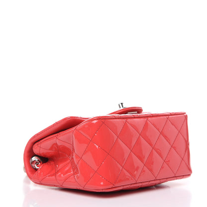 Chanel Patent Quilted Mini Square Flap Pink 4 of 13