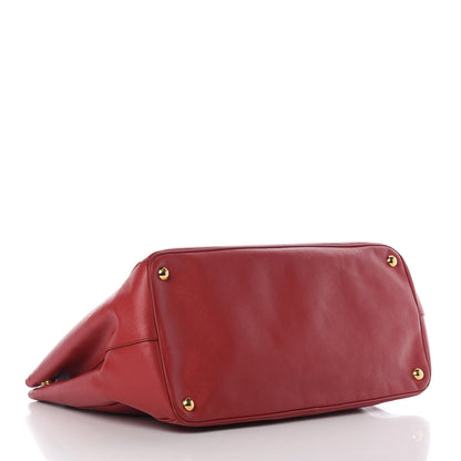 Prada Saffiano Lux Large Tote Fuoco 4 of 10
