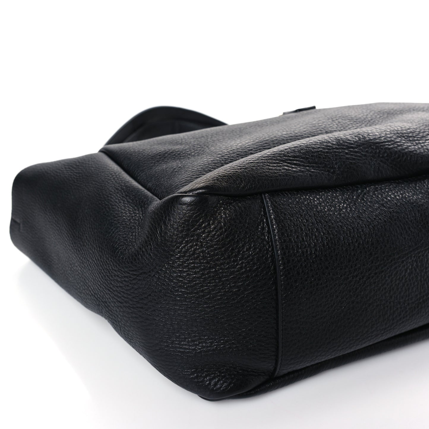 Grained Deerskin Bea Tote Black