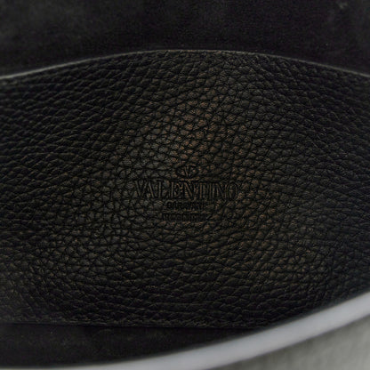 Valentino Garavani Pebbled Calfskin Medium Rockstud Flip Lock Crossbody Bag Black 6 of 10