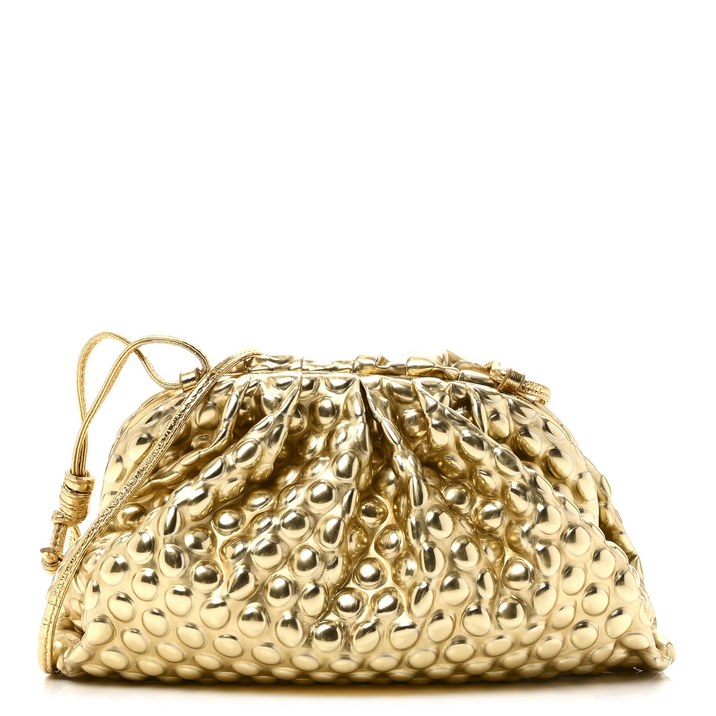 Metallic Fabric Bubble Wrap The Mini Pouch Gold