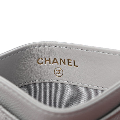 Chanel Caviar Quilted Card Holder Grey 5 of 8