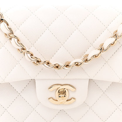Chanel Caviar Quilted Small Double Flap White 8 of 13