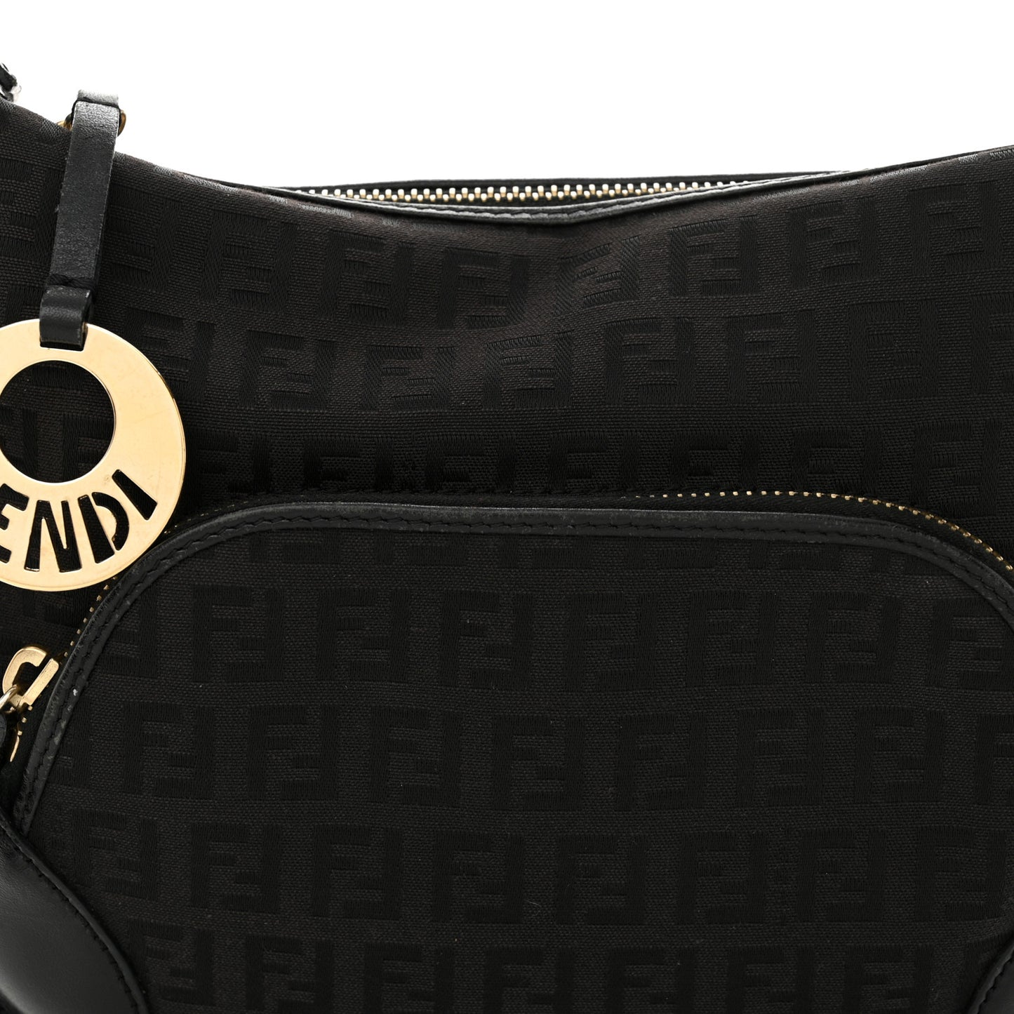 Zucchino Cuoio Chef Pocket Shoulder Bag Black
