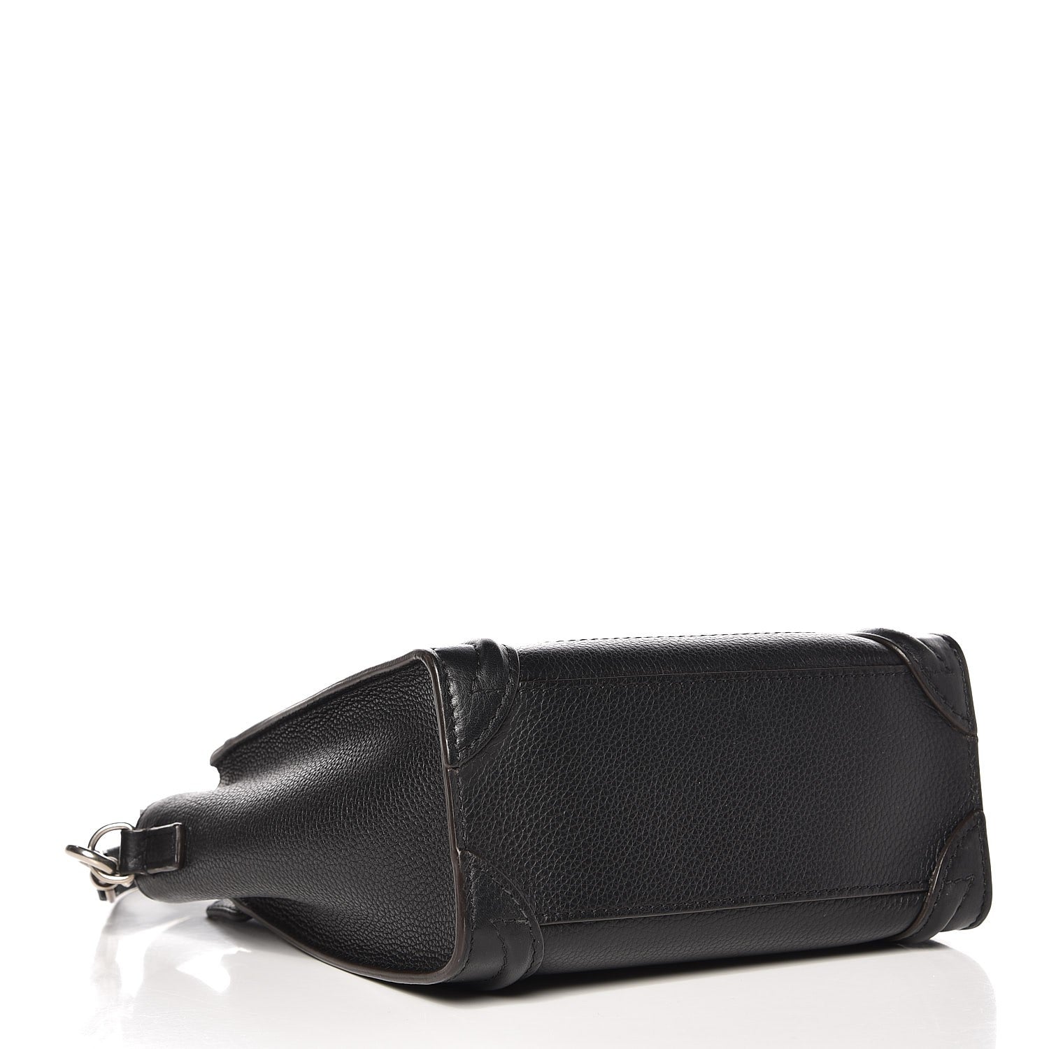 Celine Drummed Calfskin Nano Luggage Black 4 of 7