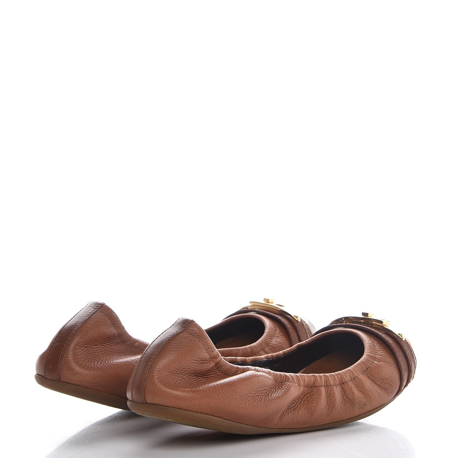 Burberry Haymarket Check Aston Ballerina Flats 39 Tan 4 of 15