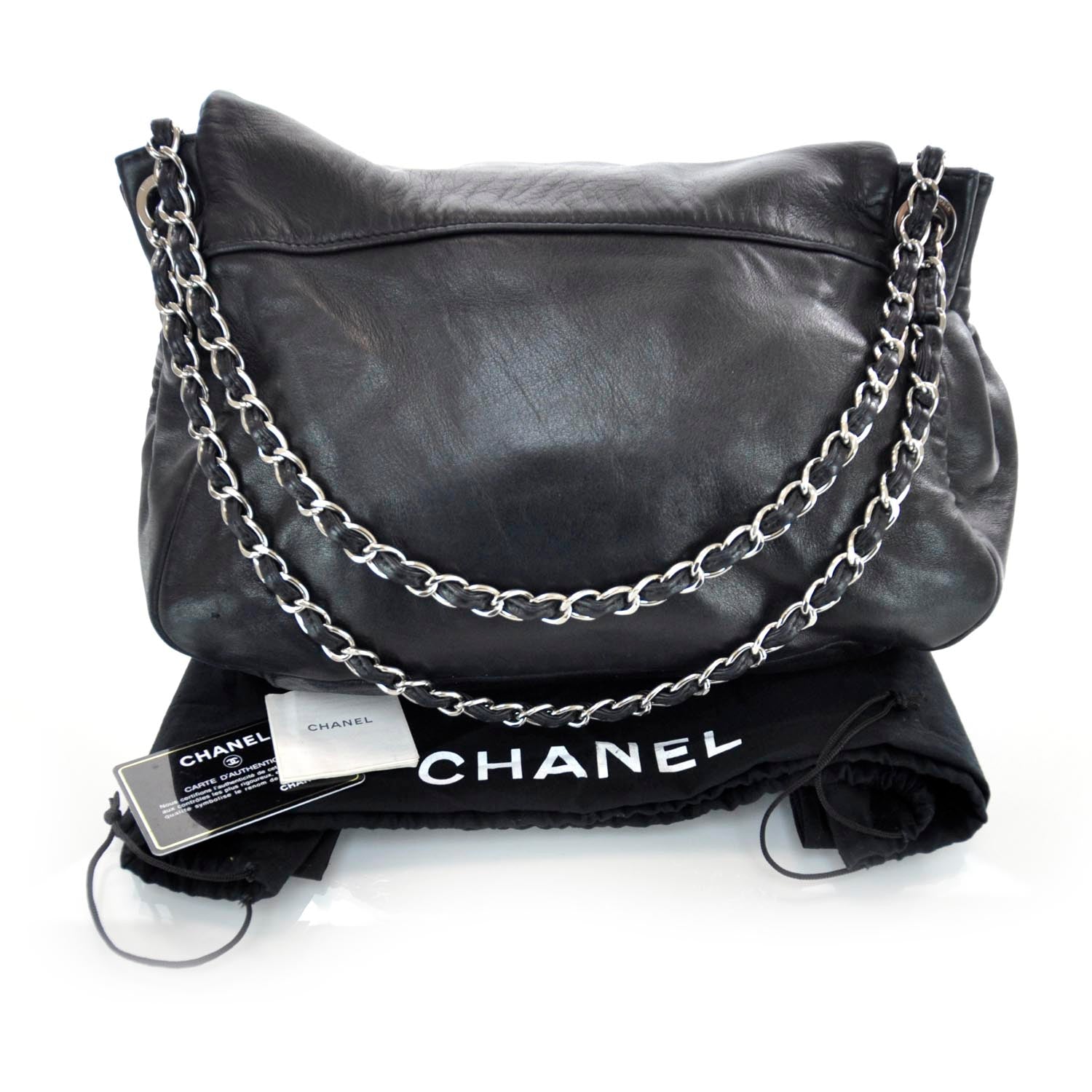 Chanel Lambskin Disc Flap Bag Black 3 of 10