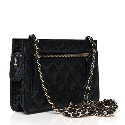 Chanel Caviar Quilted In & Out Chain Wallet Black 2 of 11
