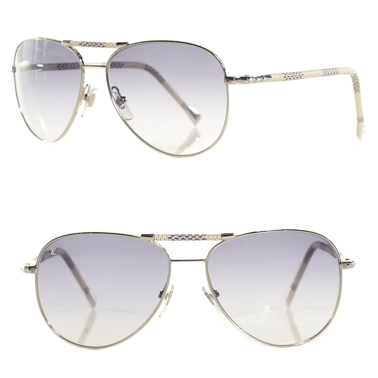 Damier Azur Conspiration Pilote Aviator Sunglasses Z0203U