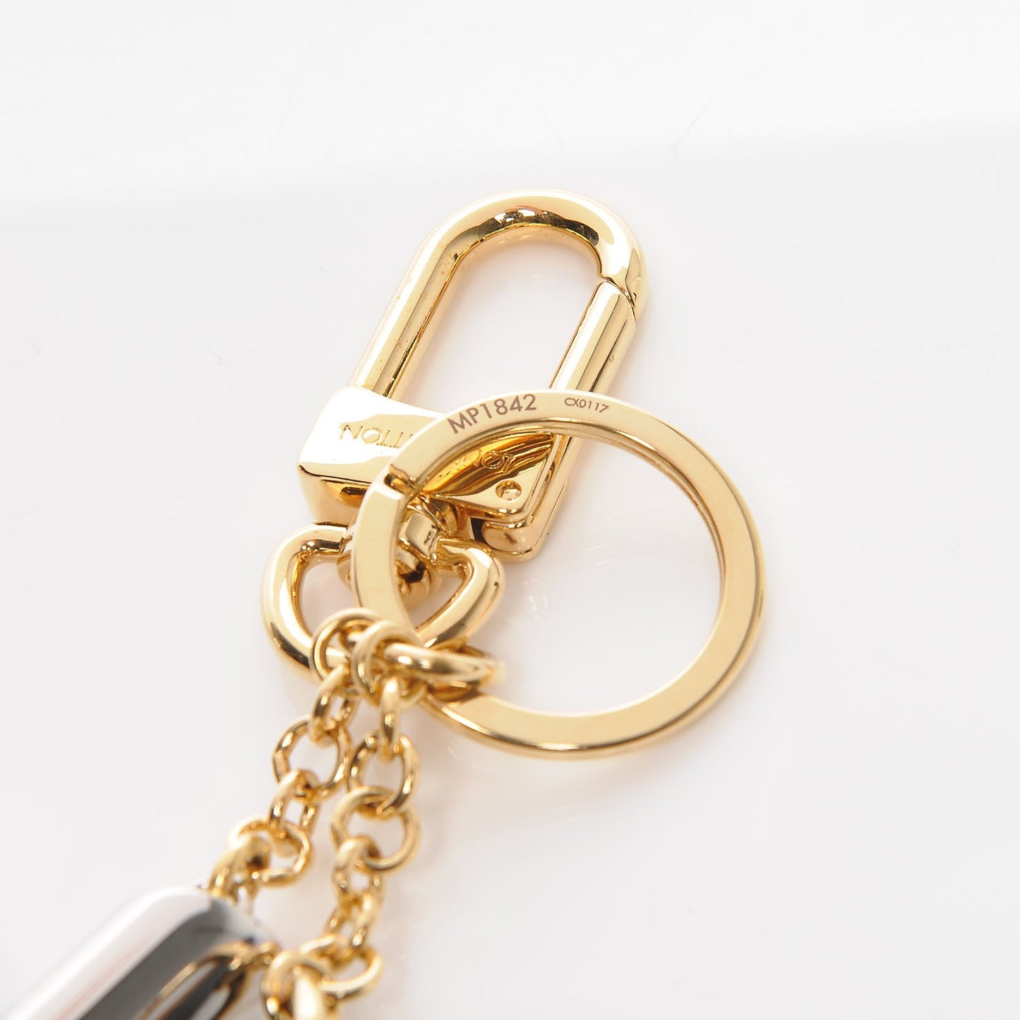 Reverse Monogram Night Lights Bag Charm Key Ring