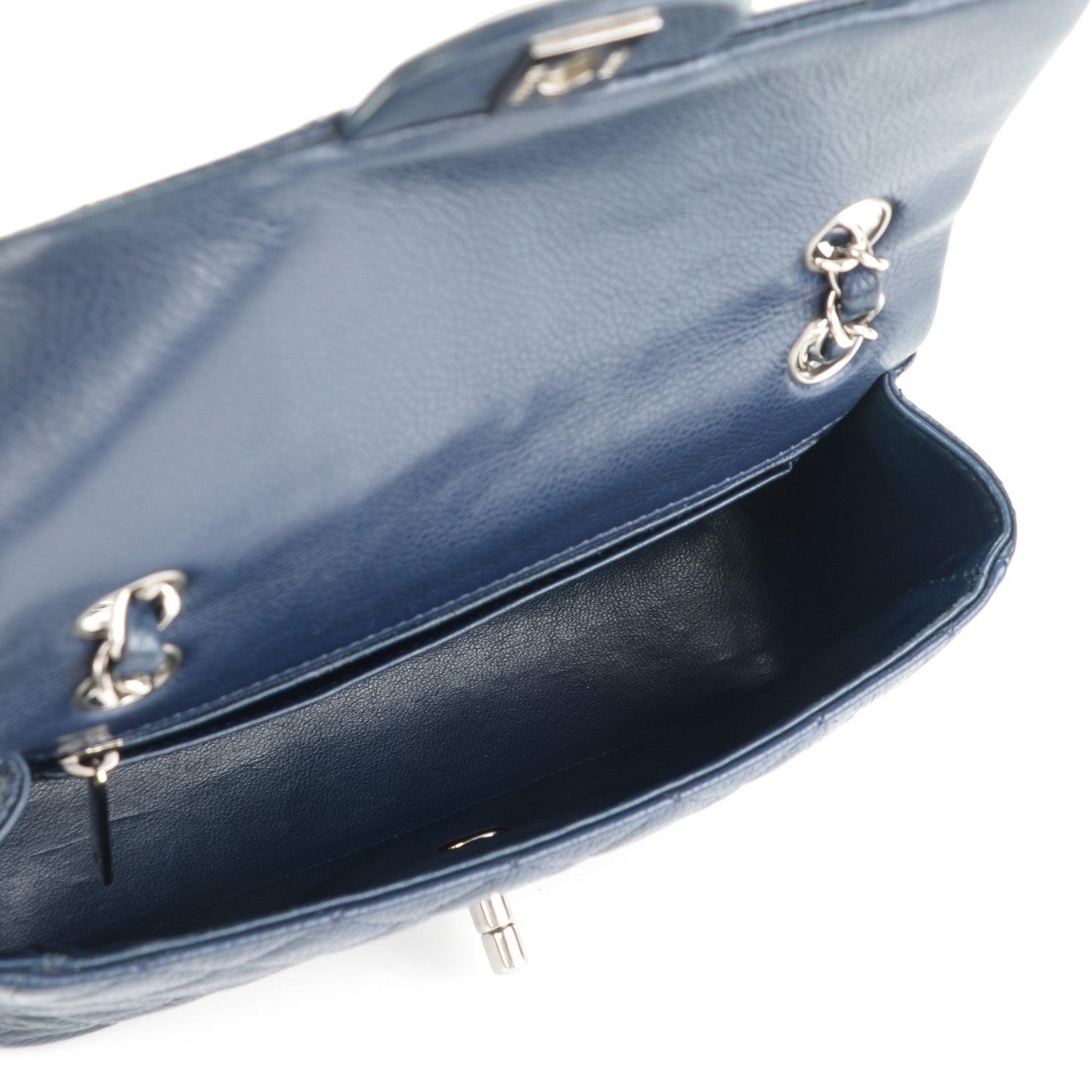Chanel Caviar Quilted Mini Rectangular Flap Navy 5 of 7