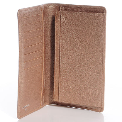 Chanel Metallic Calfskin Yen Wallet Gold 4 of 9