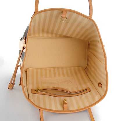 Louis Vuitton Monogram Rayures Neverfull MM 5 of 7