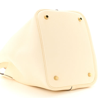 Hermes Taurillon Clemence Picotin Lock 22 MM Nata 8 of 11