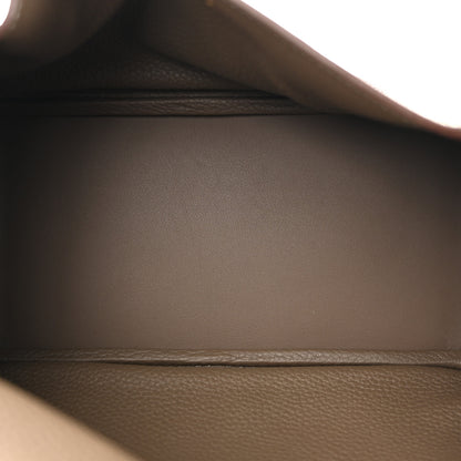 Hermes Taurillon Clemence Lindy 26 Etoupe 5 of 11