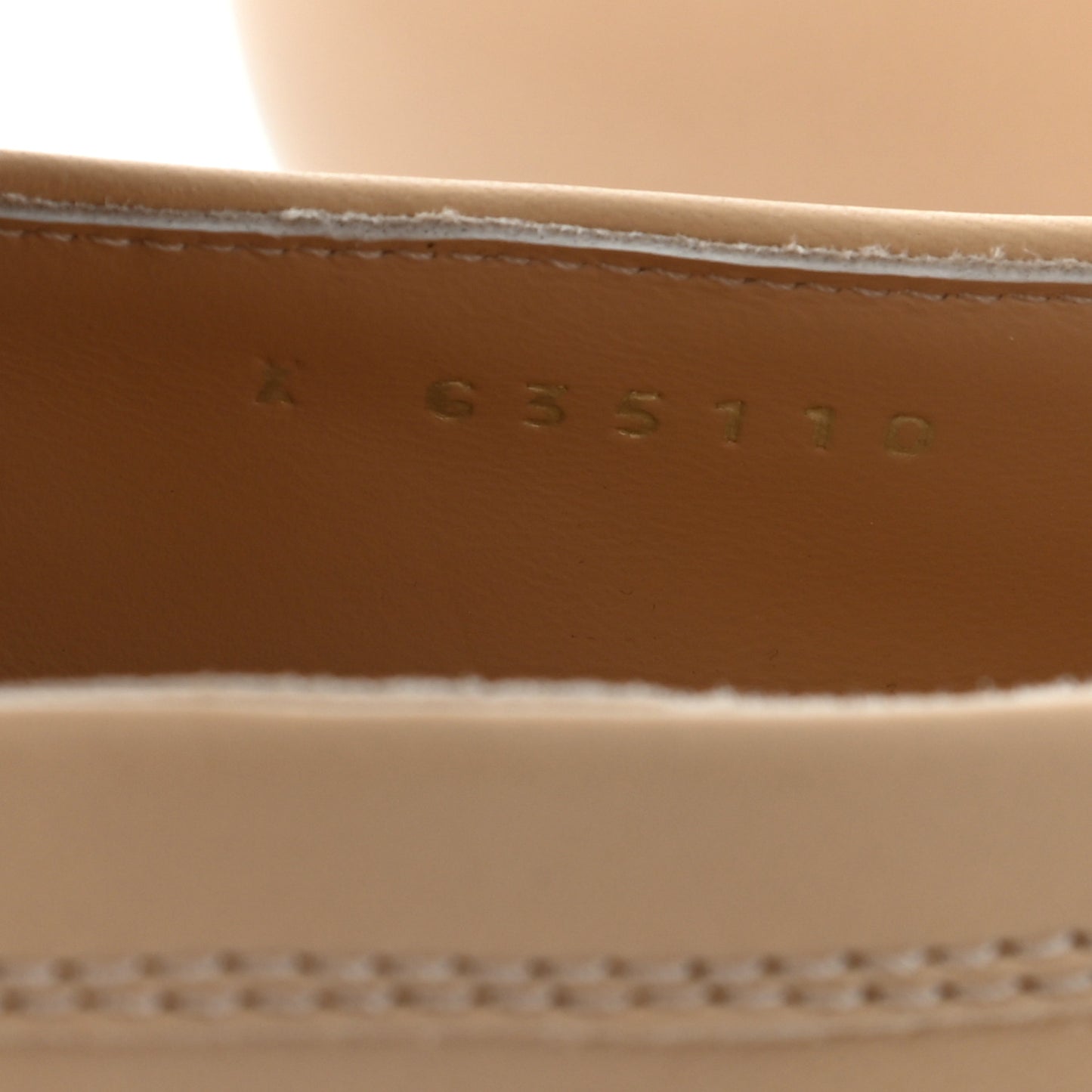Lambskin CC Loafers 40.5 Beige