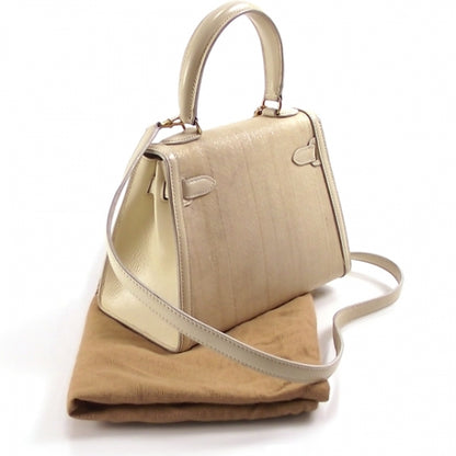 Hermes Toile Mini Kelly Tan 3 of 12
